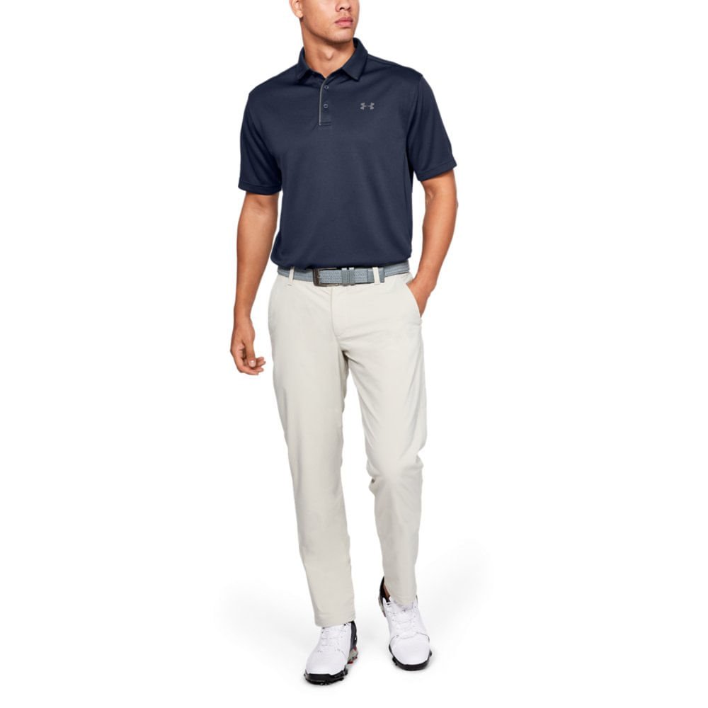 Upgrade your style and performance with Under Armour Men's Tech Polo - Moisture-wicking and Anti-odor technology in various colors.