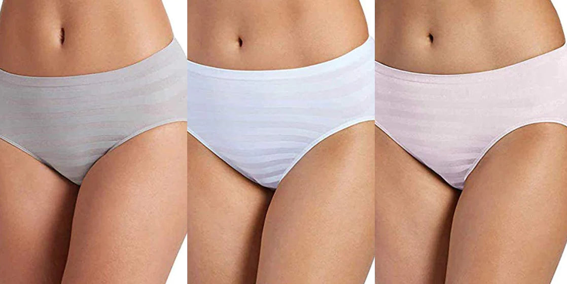 Jockey Ladies' Seamfree Hi-Cut Briefs, 3- Pack