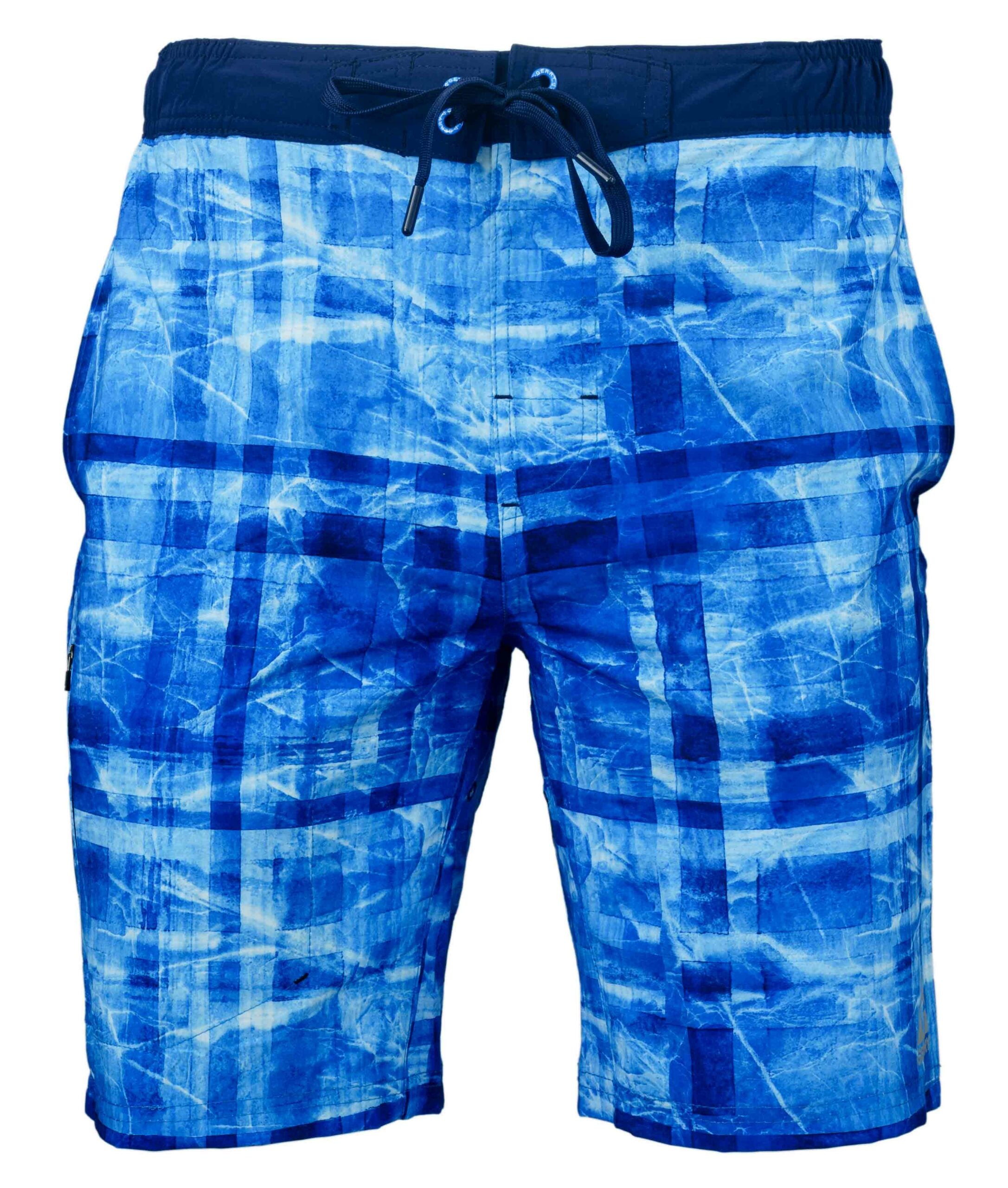 Ventures Gerry Mens Swim Trunks Board Shorts Bathing Suit 50 UPF (Blue Rigg, M)