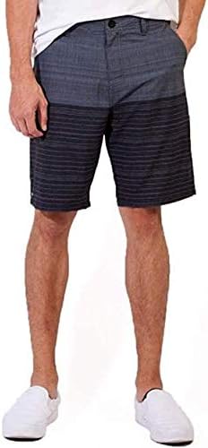 Micros Men's Matt 4-Way Stretch Flat Front Standard Fit Shorts (Navy Jehan, 40)