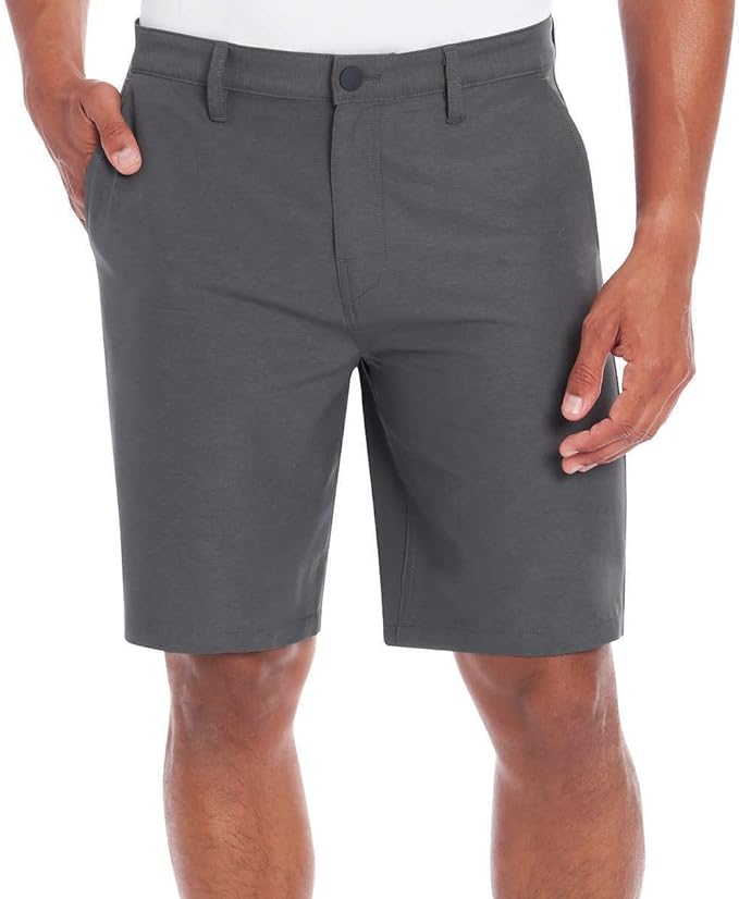 Hurley Men's Quick Dry Classic Fit Hybrid Walk Shorts (Dark Grey, 36)