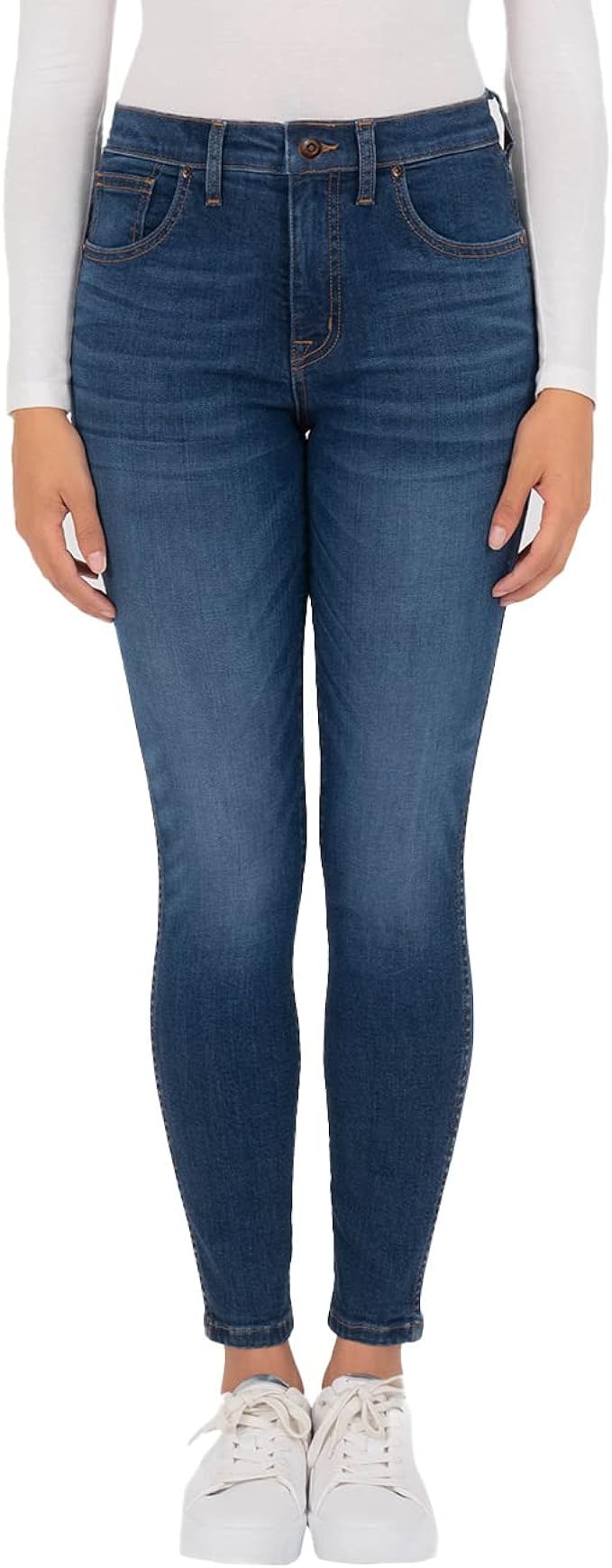 Kirkland Signature Women's High Rise Skinny Jeans (Blue, 12)