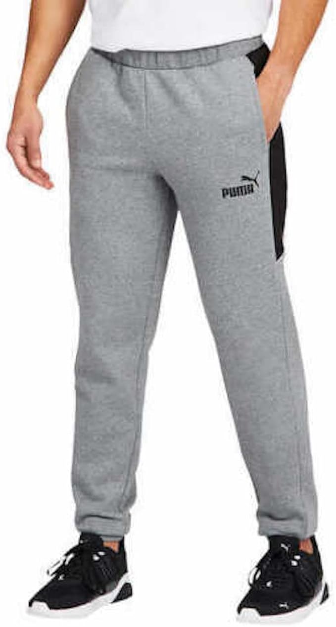 Puma Men's Sports Jogger Pants (Grey, Small)
