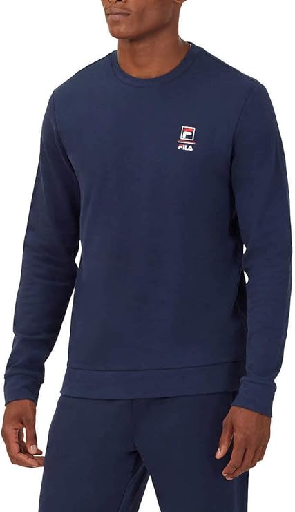 FILA Mens Sweatshirt (Navy, X-Large)