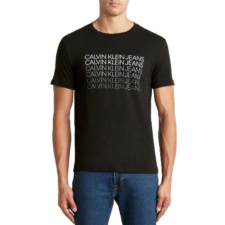 Calvin Klein Men's Triple HD Logo Crewneck T-Shirt - Iconic Design & Premium Quality.