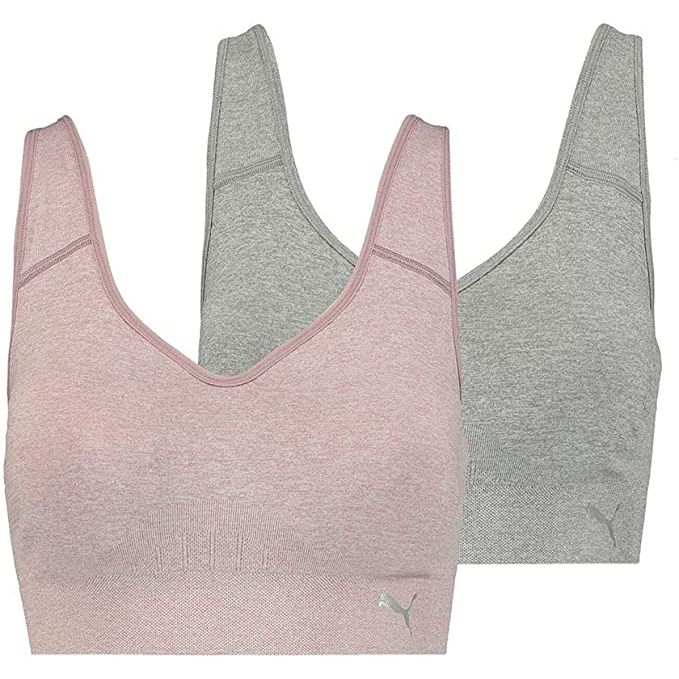 Puma Women's Seamless Sports Bra 2-Pack: Comfortable and Supportive Athleticwear