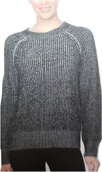 Ellen Tracy Ladies' Roll Neck Sweater (Black Marl, X-Large)