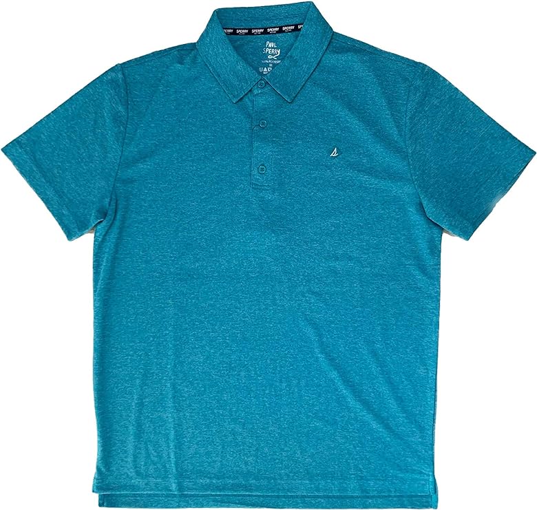 Paul Sperry Men's Moisture Wicking Classic Fit Short Sleeve Polo