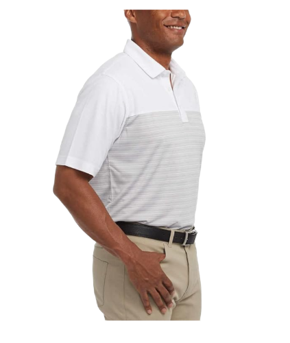 Pebble Beach Men's Short Sleeve Dry-Luxe Performance Polo Shirt