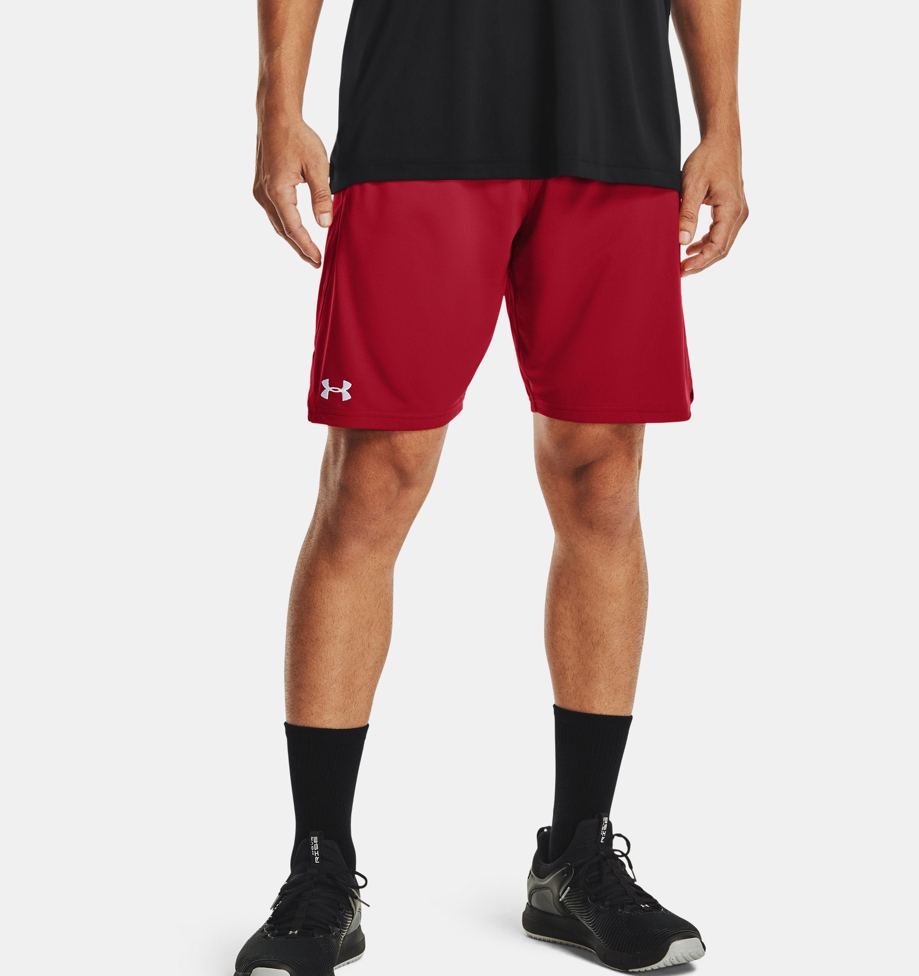 Under Armour Men's UA Locker 9" Pocketed Shorts (Red, XX-Large)