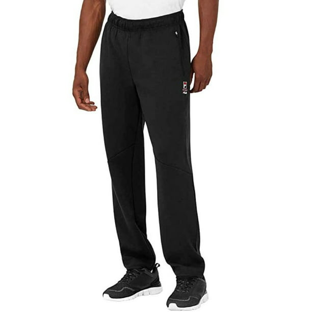 FILA Mens Active Track Pants (Black, Small)