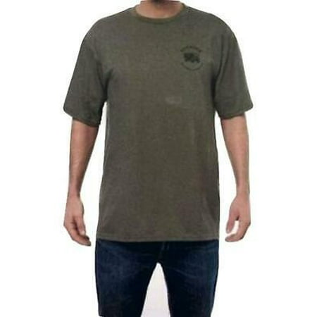 VOYAGER Mens Graphic Tee (Olive Heather, Large)