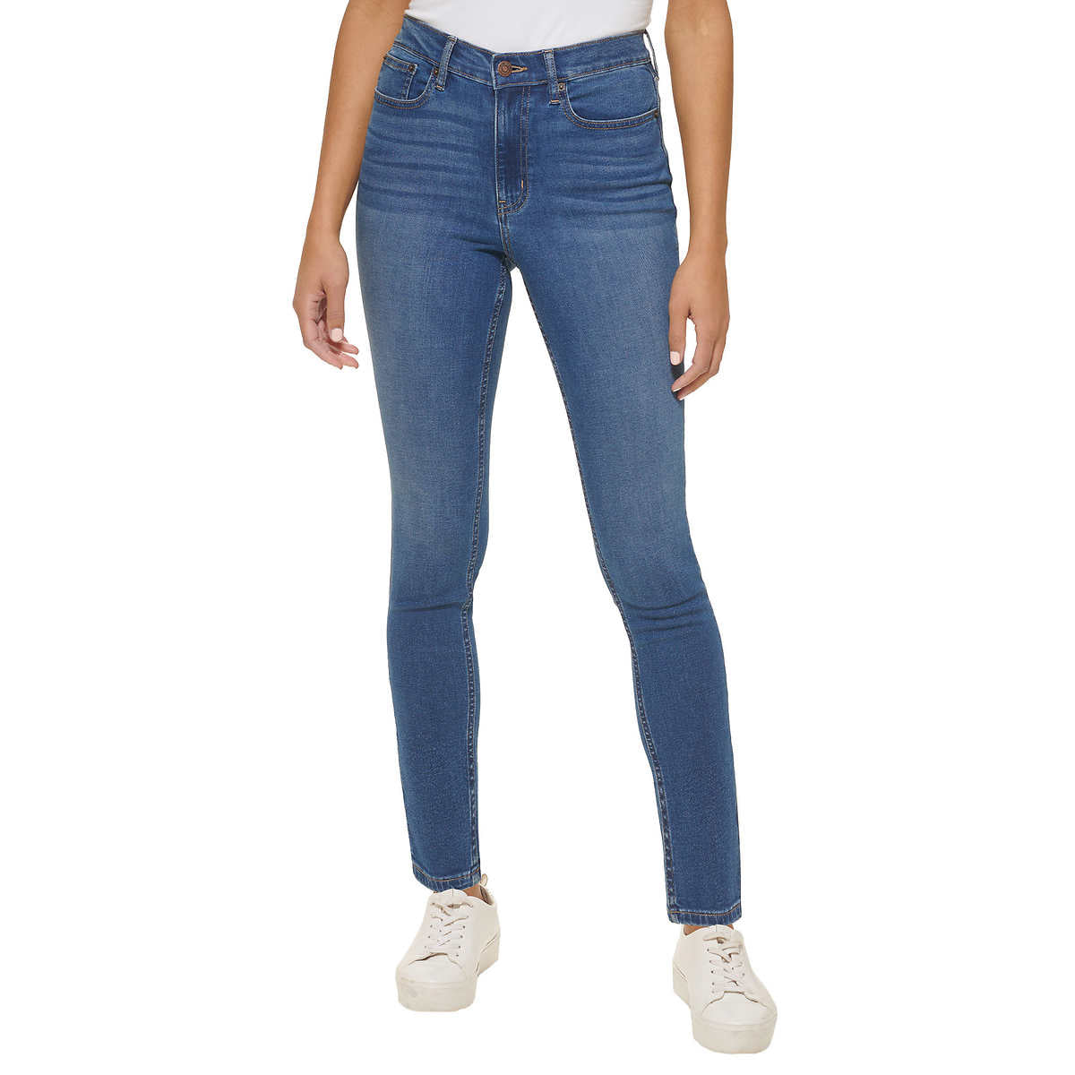 Calvin Klein Ladies' High Rise Jeans Pants (Malibu, 10)