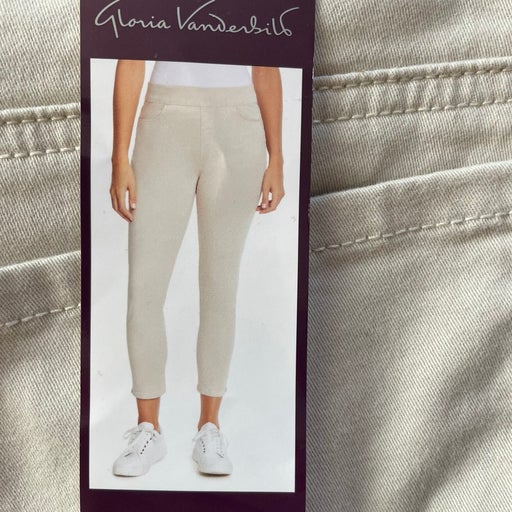 Gloria Vanderbilt Women's Pull-On Crop Pant (Stonewood, 12)