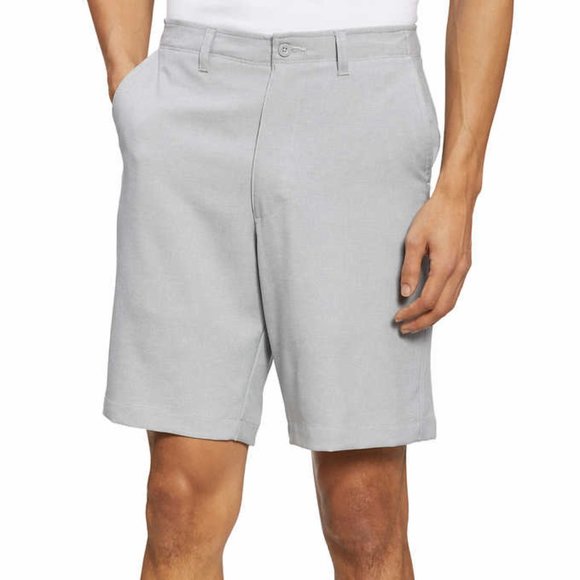 Bolle Mens  Flat Front Golf Shorts (Gray, 42)
