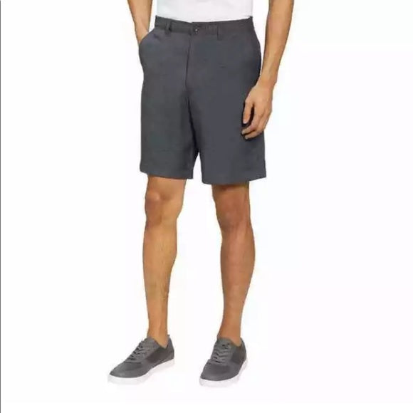 Bolle Mens  Flat Front Golf Shorts (Dark gray, 38)