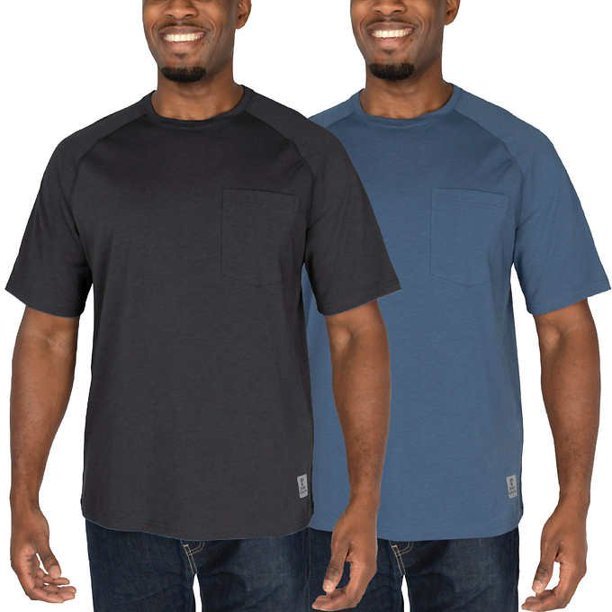 Rugged Elements Mens Work Tee, 2-Pack