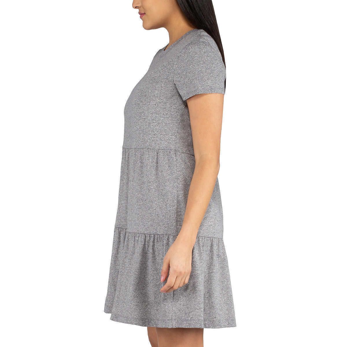 Nicole Miller Women's Tiered Dress - Sleeveless Scoop Neck Knee-Length Feminine Elegant Dress