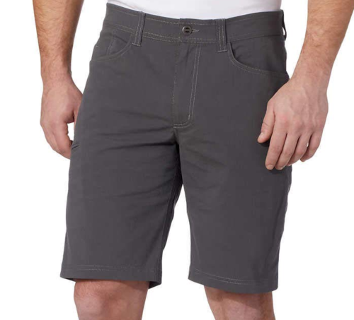 Hawke & Co. Men's Viking Stretch Fabric Shorts (Dark Ebony,38)