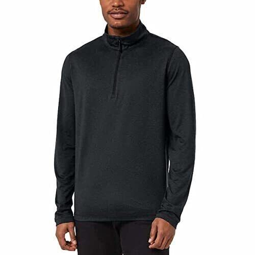 32 Degrees Heat Men's Soft Quarter Zip Long Sleeve Pullover Shirt