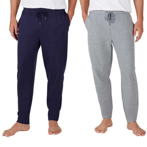 Eddie Bauer Men's 2-Pack Lounge Joggers (Navy/ Gray, Small)