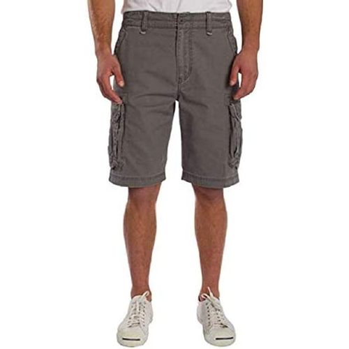 UNIONBAY Men's Midweight Flex Waist Cargo Shorts - Durable Outdoor Adventure Shorts with Multiple Pockets
