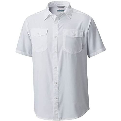 Columbia Men's Omni-Shade Sun Protection Shirt: UPF 50+, Moisture-Wicking, Breathable Fabric for Outdoor Activities.