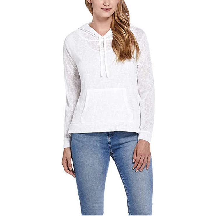 Stylish Weatherproof Women's Slub Hoodie - All-Weather Comfort