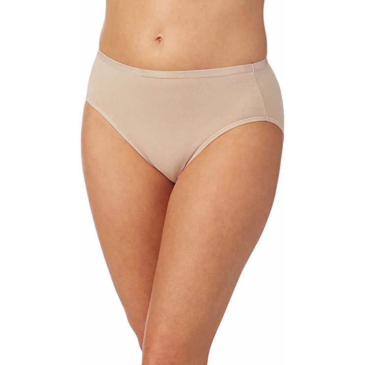 Carole Hochman Women's 5-Pack Midnight Hi-Cut Cotton Hipster