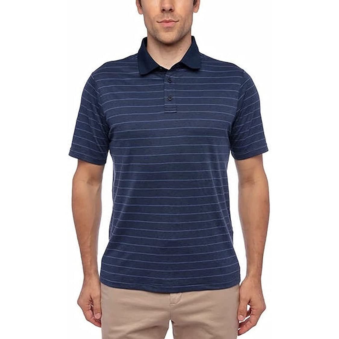Glacier Performance Men's Polo: Moisture-wicking cotton blend shirt for a stylish and comfortable look