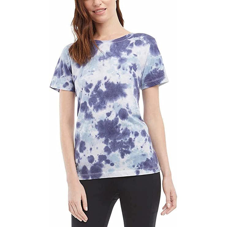 Danskin Women's Tie Dye Tee Shirt - Vibrant Colors and Unique Patterns for Trendy Fashion Statement