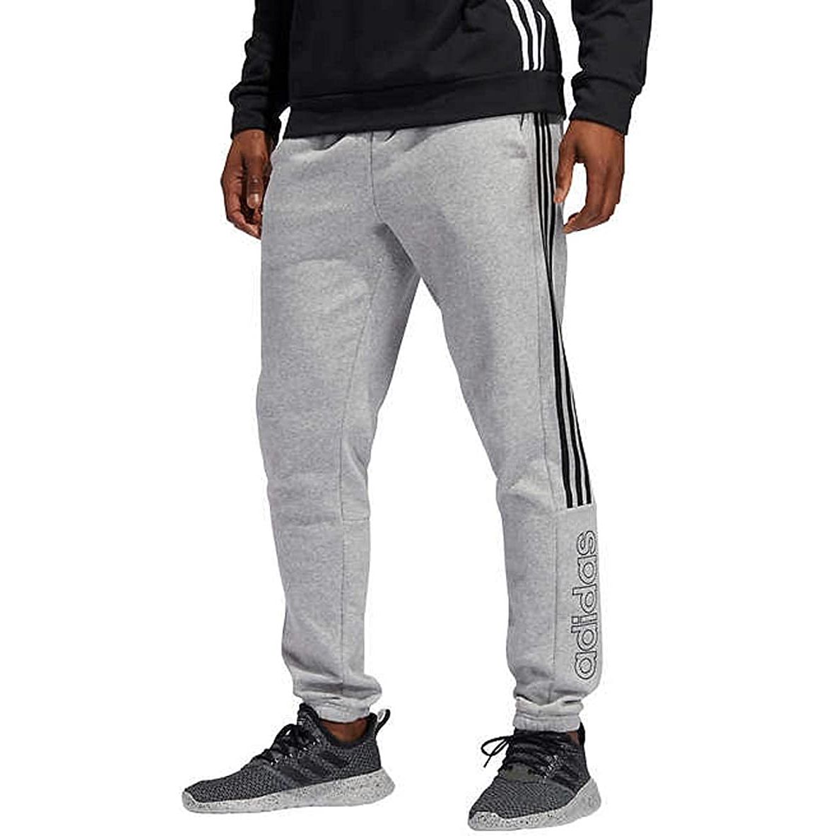 adidas Men's Sereno 19 Training Pants - Moisture-Wicking Athletic Performance with Tapered Fit