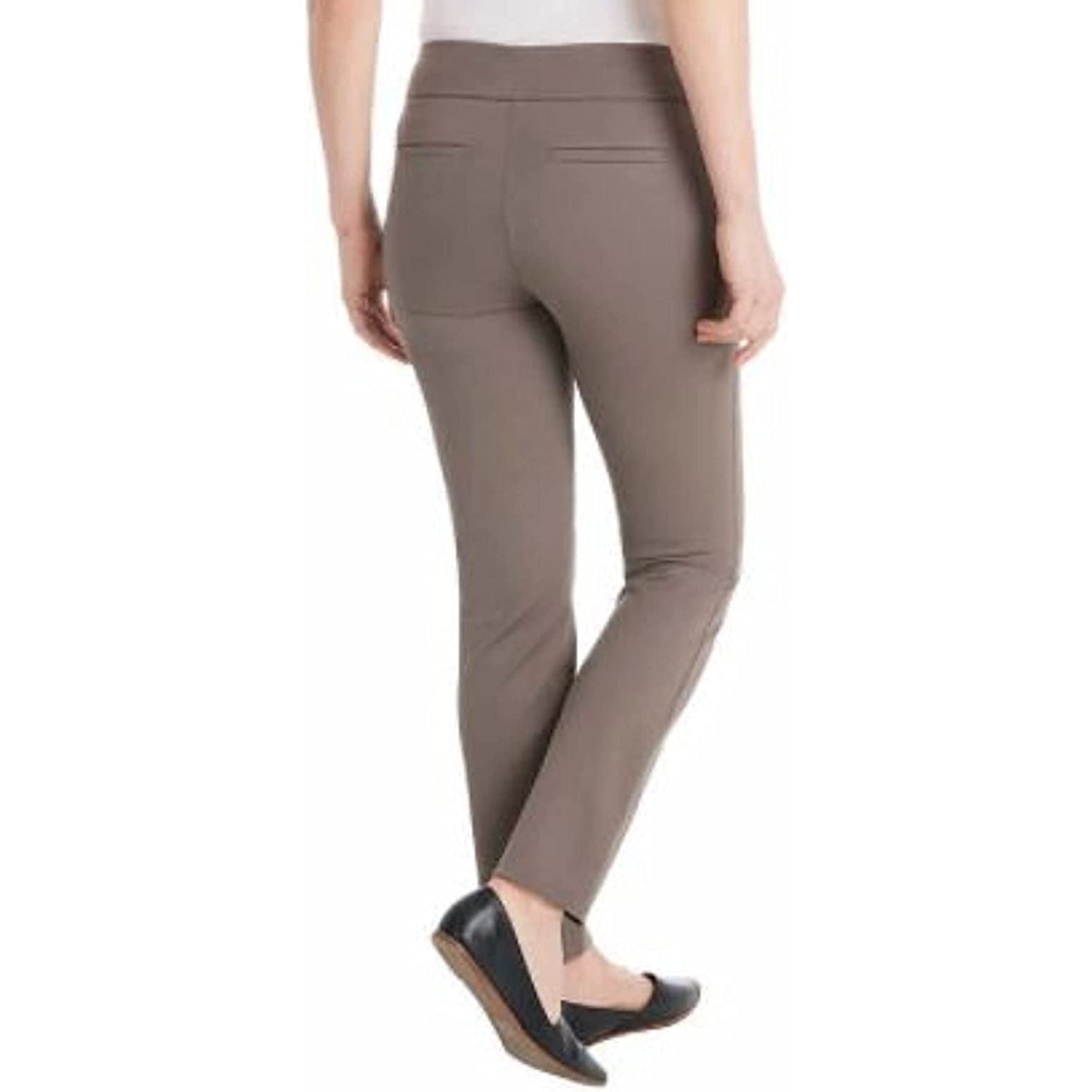 Dalia Women Slim Pull-On Ponte Pant - Elastic Waistband - Stylish and Comfortable Women's Pants