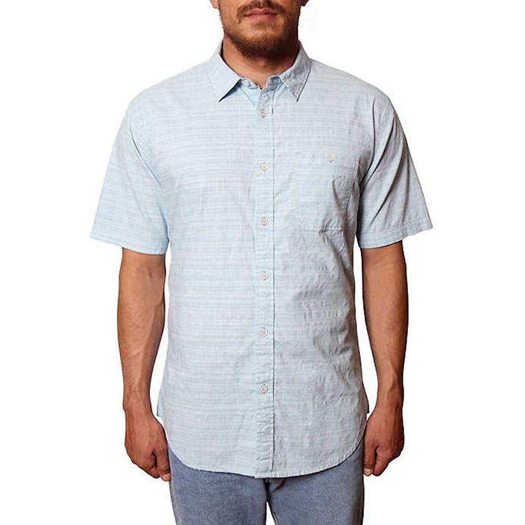 Seapointe Men's Short Sleeve Stretch Woven Button Down Shirt - Comfortable and Stylish