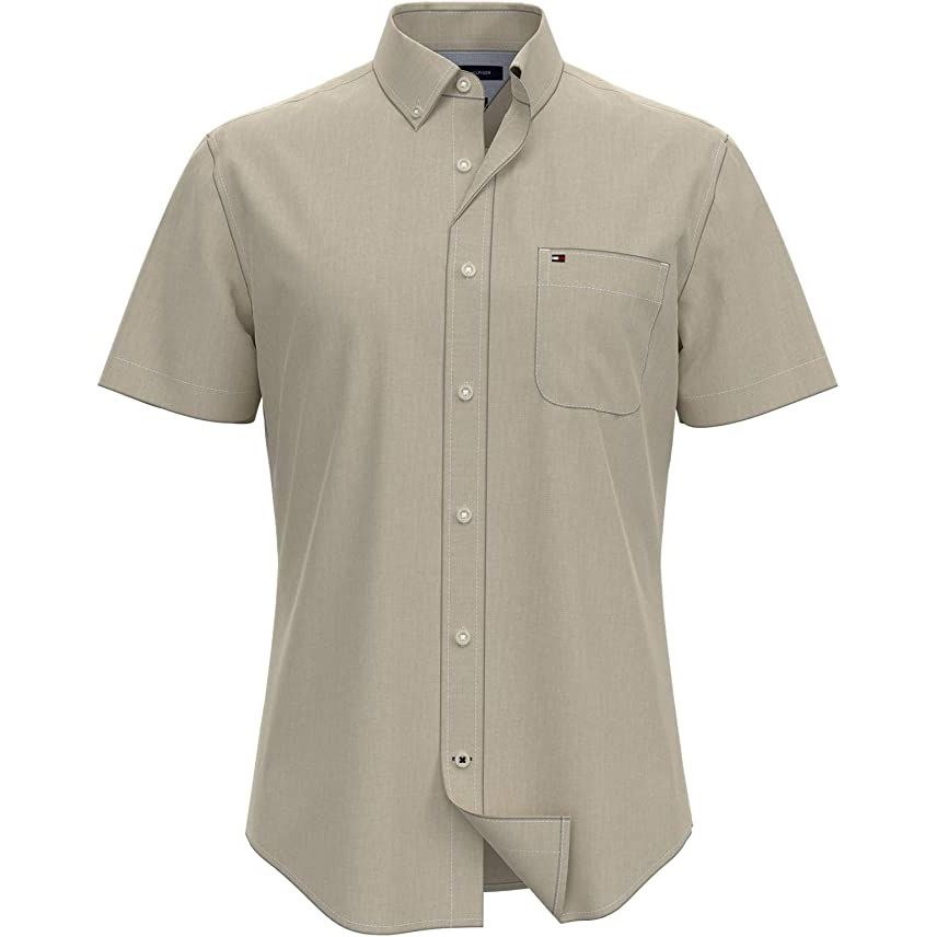 Tommy Hilfiger Men's Short Sleeve Woven Shirt - mystyle.one