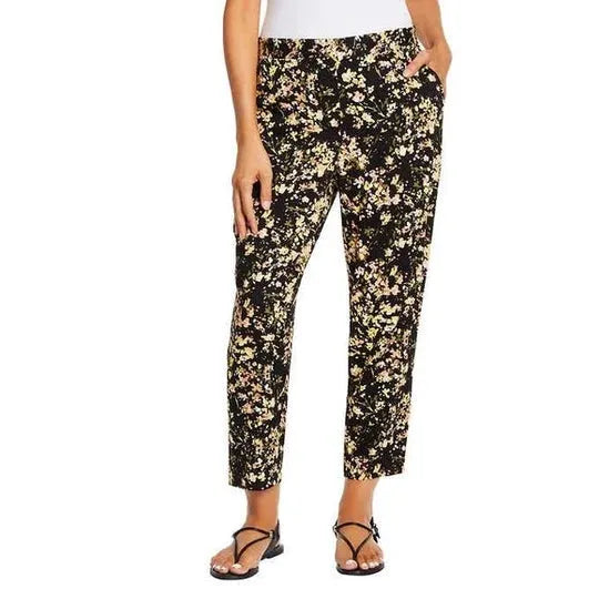 Jessica Simpson Printed Pull-On Pant: Casual, Trendy, Mid-Rise with Elastic Waistband