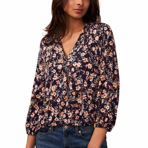 Two By Vince Camuto Women's V-Neck Top - Stylish and Versatile Sleeveless Blouse for Women