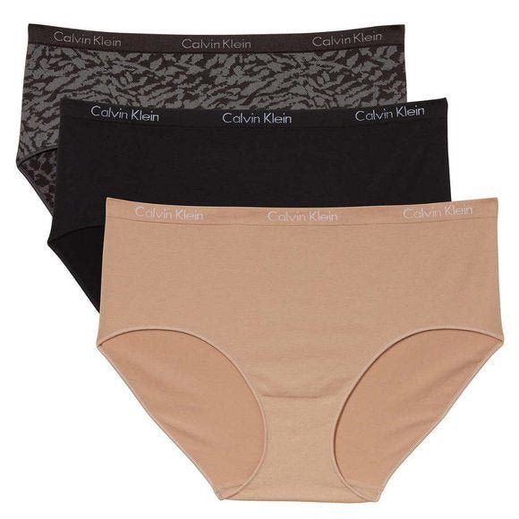 Calvin Klein Women's Eclipse Briefs 3-Pack - Timeless Elegance & Comfort in Classic Colors