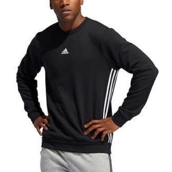Adidas Men's Fleece Crewneck - Cozy comfort and timeless style for men, perfect for any occasion