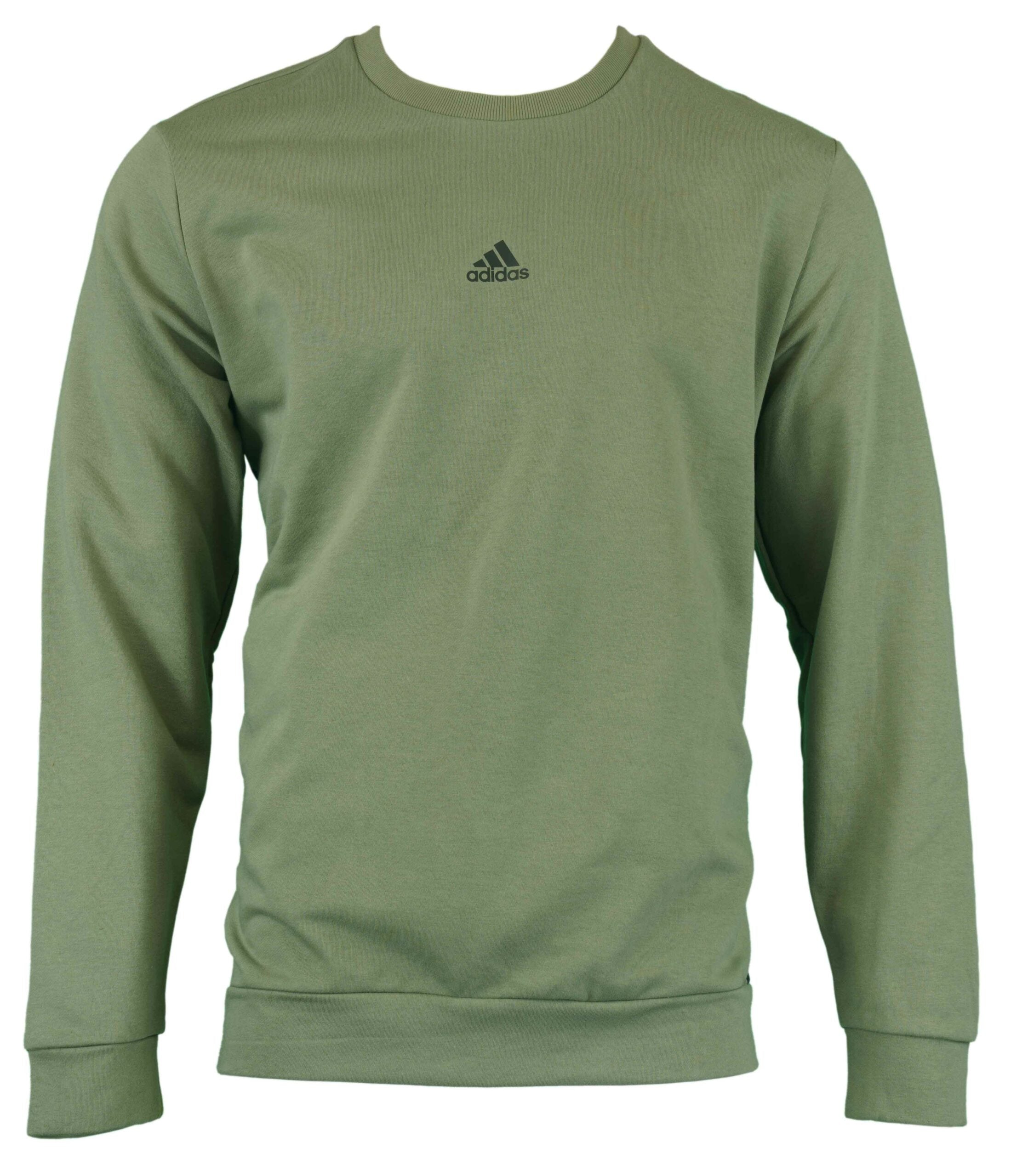 adidas Men's Fleece Crewneck (Green,XX-Large)