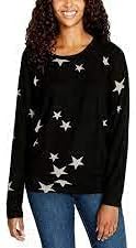 Buffalo David Bitton Women's Sweater (Black/Stars, X-Small)