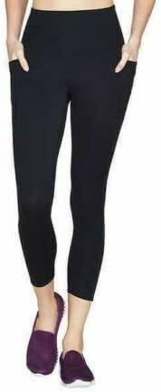Skechers Ladies' High Waisted 7/8 Legging (Black, Medium)