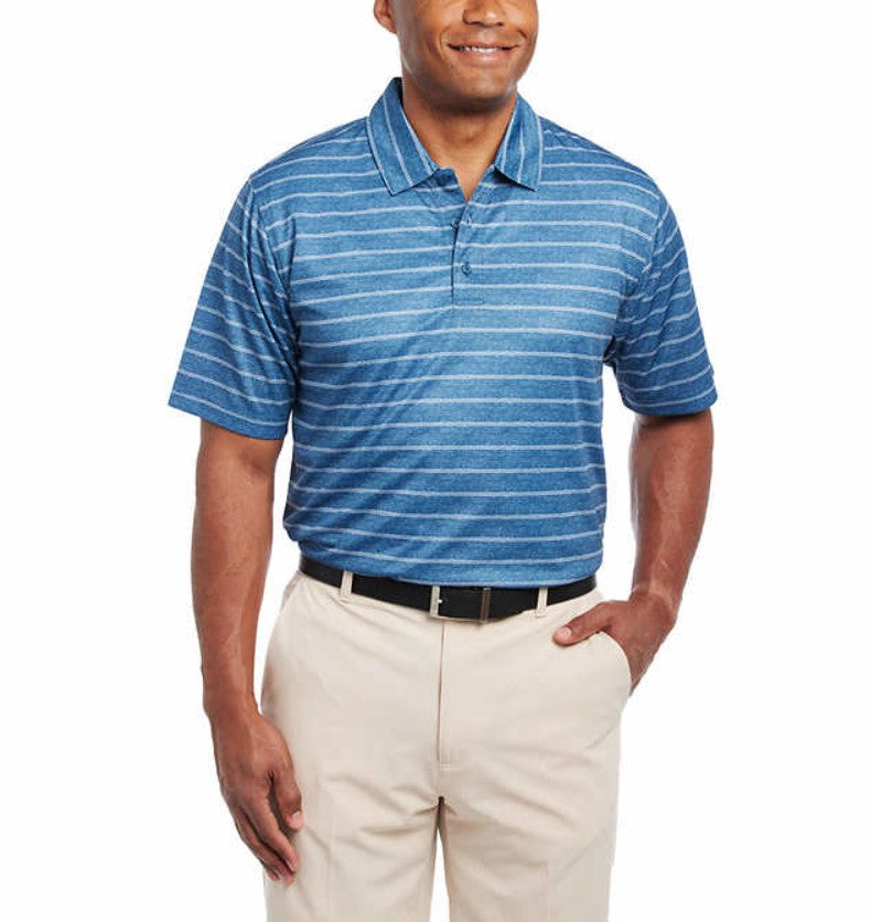 Pebble Beach Men's Performance Polo - Moisture-Wicking & Stretchable Fabric - Classic Design