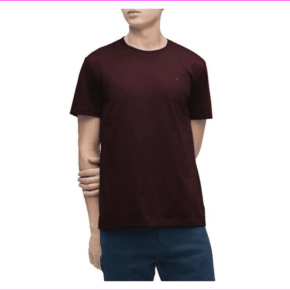 Calvin Klein Men's Short Sleeve Crew Neck Cotton T-Shirt (Allure, Medium)