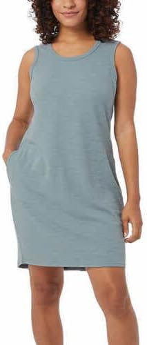 32 Degrees Women's Sleeveless Relaxed Fit Pullover Dress (Lead, X-Large)