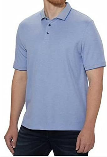 English Laundry Men's Short Sleeve Polo (Blue, XX-Large)