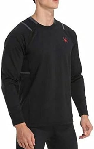 Spyder Active Men's Long Sleeve T Shirt (Black, Medium)