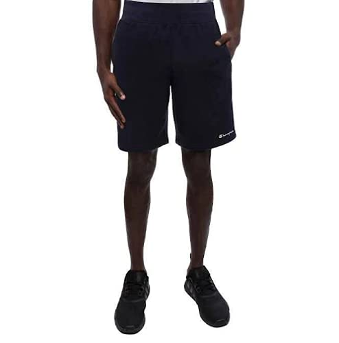 Champion Men's French Terry Short (Black, Large)