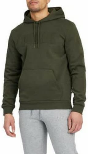 Puma Men's Pullover Hooded Sweatshirt (Forest Night, Medium)