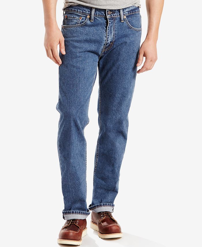 Levis Mens 505 Regular Jeans (Dark Blue, 32x30)